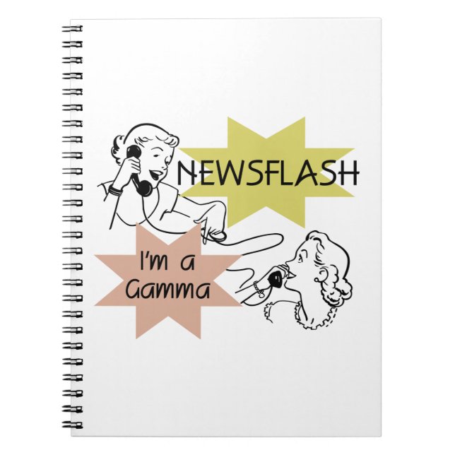 Carnet Newsflash Je suis un cadeau Gamma (Devant)