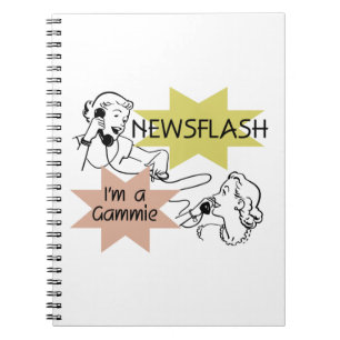 Carnet Newsflash Je suis un cadeau Gammie