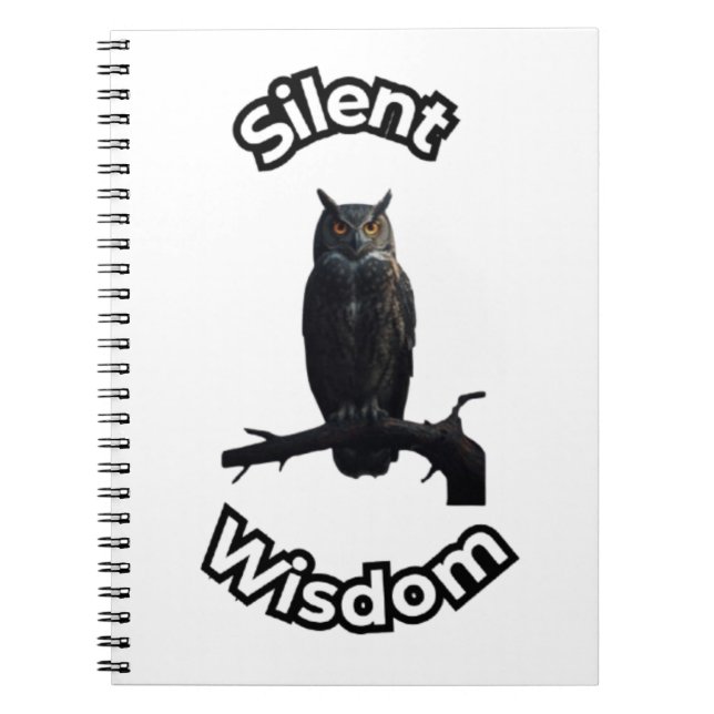 Carnet  **Night Forest Owl – Realistic Nocturnal Owl Illu (Devant)