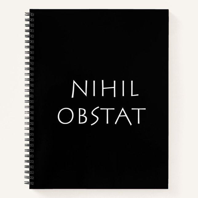 Carnet Nihil obstat (Devant)