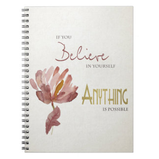 CARNET N'IMPORTE A YOURSELF, ANYTHING POSSIBLE RUST FLORA