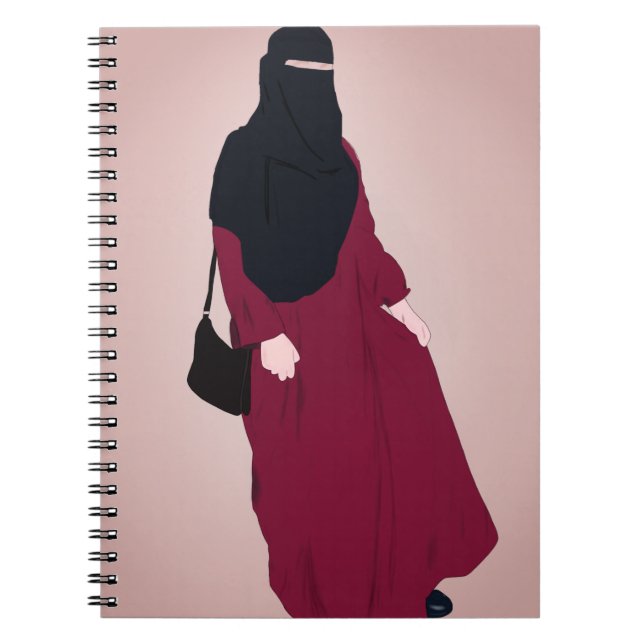 Carnet Niqab - Muslimah - Hijab tiré à la main - Hijab Gi (Devant)