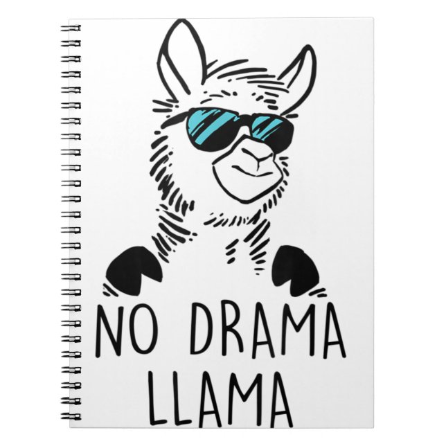 Carnet No Drama Llama Funny Lama Shirt (Devant)