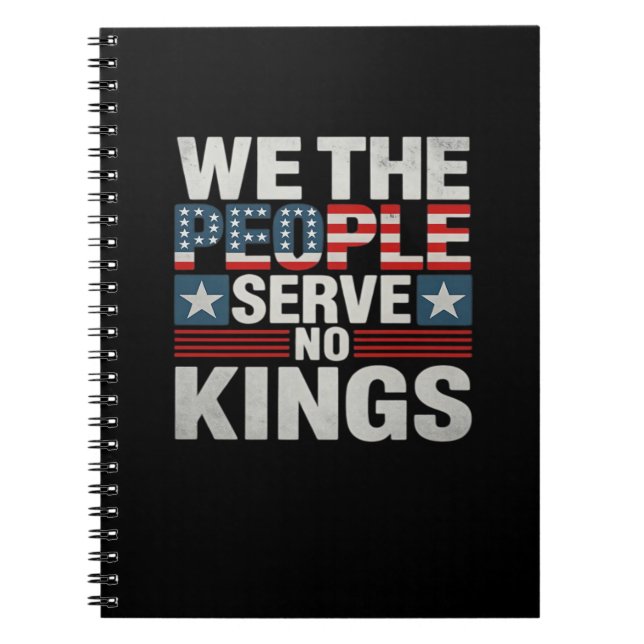 Carnet No King Patriotic Freedom No Kings In America Retr (Devant)