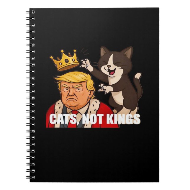 Carnet No Kings Anti Cats Funny Classic Style (Devant)
