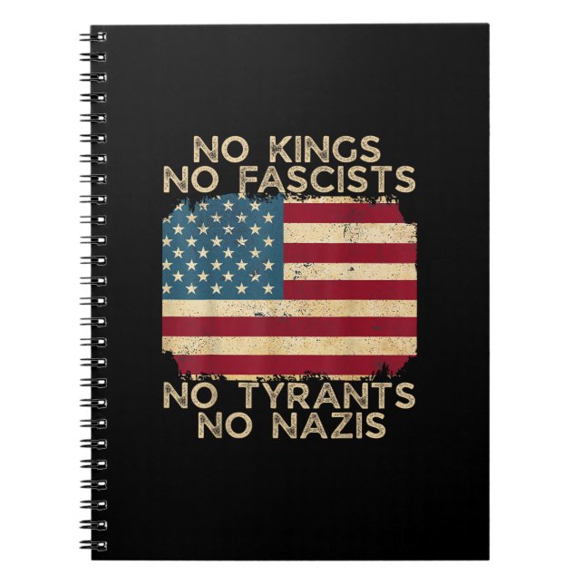 Carnet No Kings In America No Fascists We The People Poli (Devant)