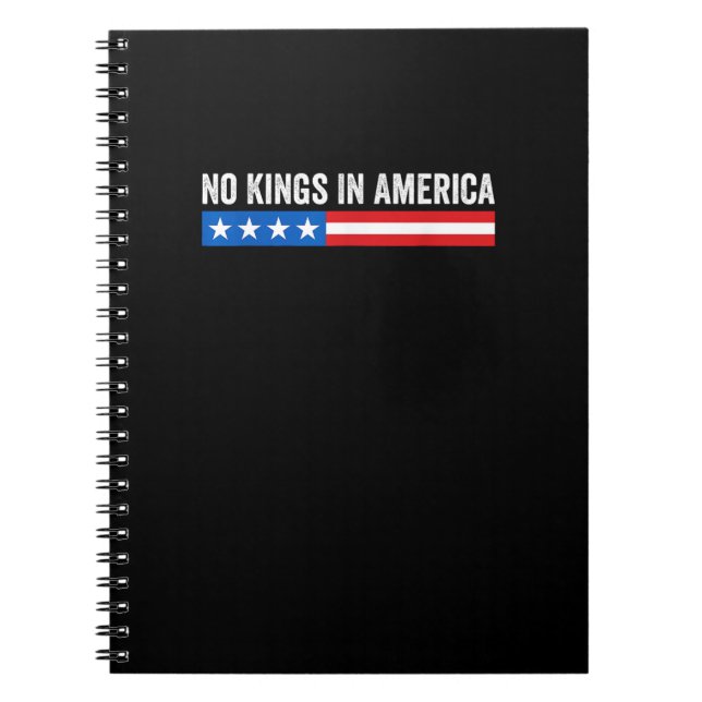 Carnet No Kings In America Patriotic Style (Devant)