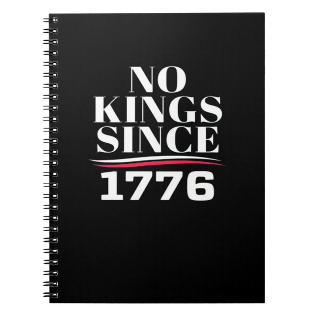 Carnet No Kings In America Since 1776 #1 Classic (Devant)