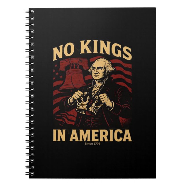 Carnet No Kings In America Since 1776 Anti-Donald Trumpp (Devant)