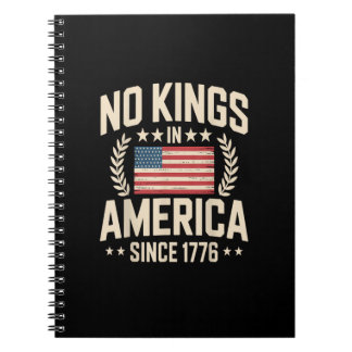 Carnet No Kings In America Since 1776 Casual Cool Design