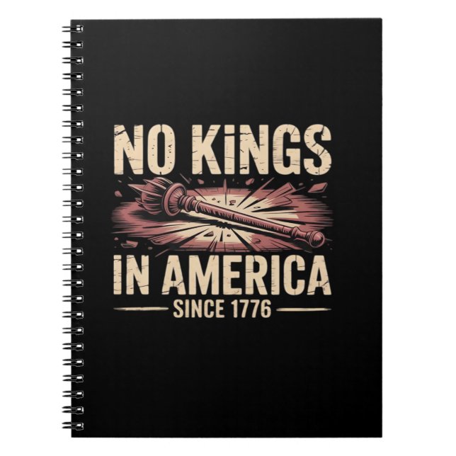 Carnet No Kings In America Since 1776 King Free Classic V (Devant)