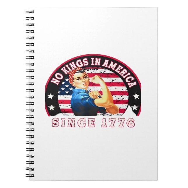Carnet No Kings In America Since 1776 USA Flag Save  Esse (Devant)