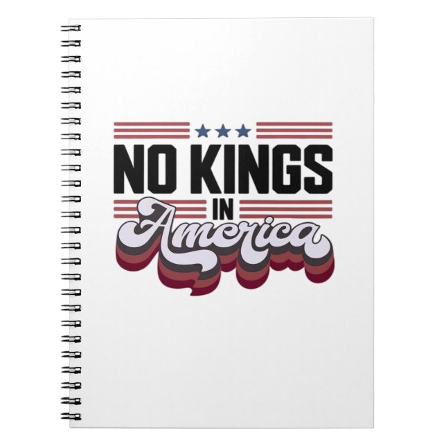 Carnet No Kings In America USA Retro Classic (Devant)