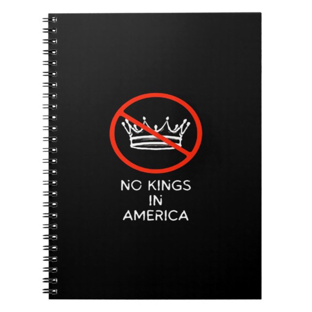 Carnet No Kings In The USA America Say No King Crown Clas (Devant)