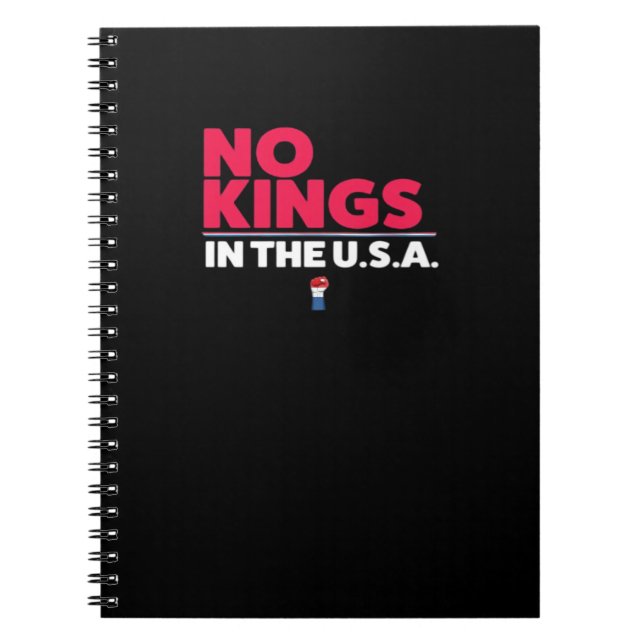 Carnet No Kings In The USA Trendy Graphic (Devant)