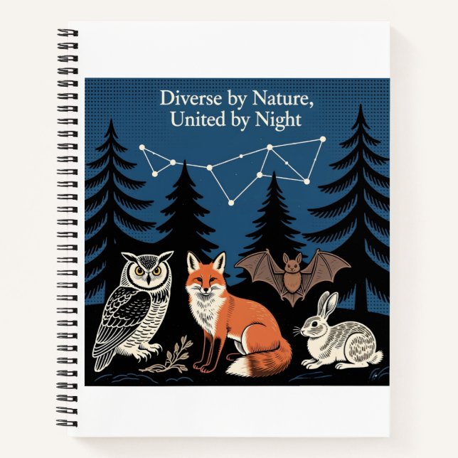 Carnet Nocturnal Forest Collective - Scientific Wildlife (Devant)