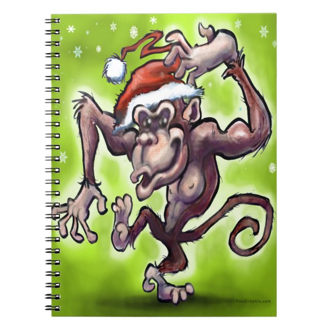 Carnet Noël au chimpanzé (Devant)