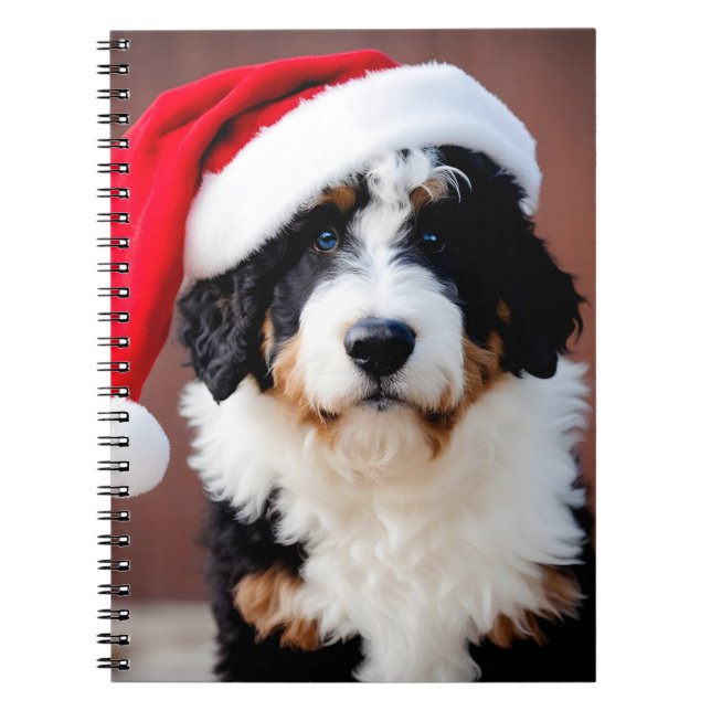 Carnet Noël Bernedoodle (Devant)