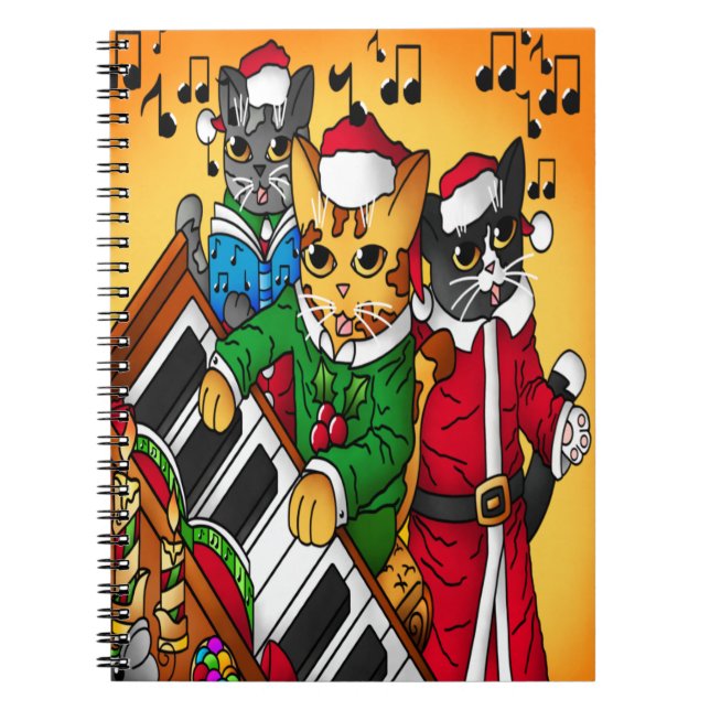 Carnet Noël Carol Cats (Devant)