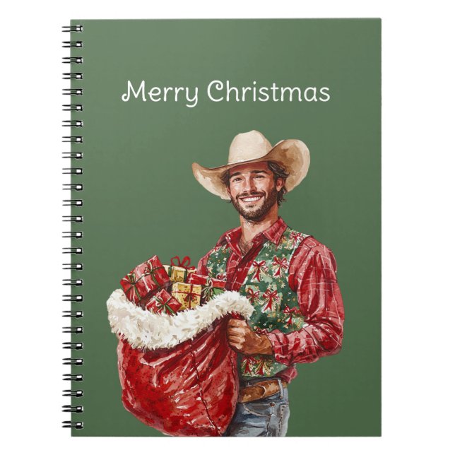 Carnet Noël Cowboy Occidental (Devant)