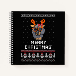 Carnet Noël Dachshund
