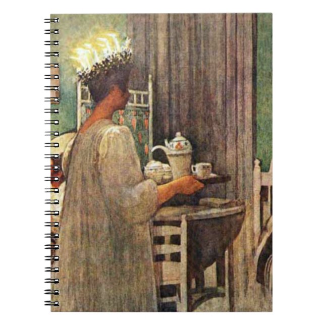 Carnet Noël de jour de Carl Larsson St Lucia en Suède (Devant)