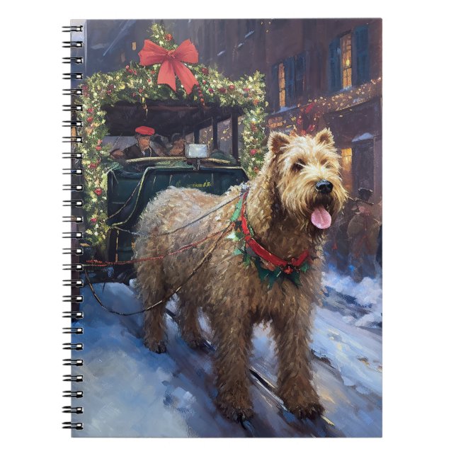 Carnet Noël de la saison festive du Terrier Wheaten (Devant)