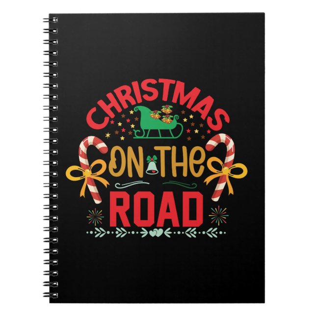 Carnet Noël de Noël de Noël sur la route (Devant)