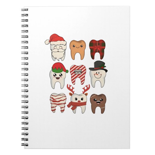 Carnet Noël Dentaire Dentiste Fête Dentiste (Devant)