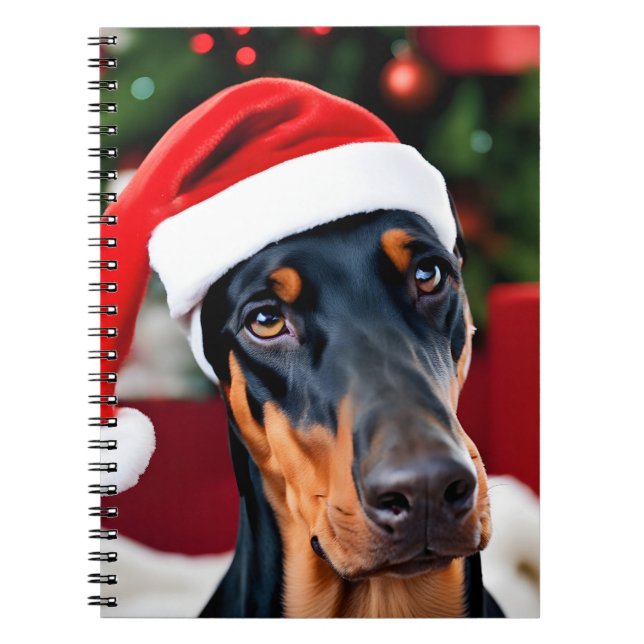Carnet Noël Doberman (Devant)