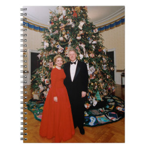 Carnet Noël du président américain Bill Clinton et Hillar