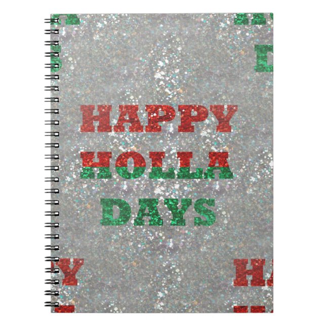 Carnet noël joyeux holla jours (Devant)
