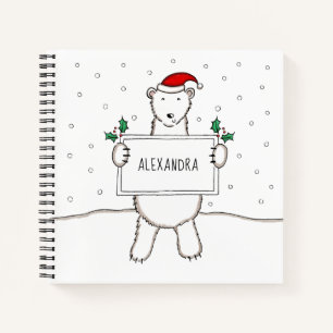 Carnet Noël Polaire de Noël personnalisé