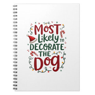 Carnet Noël Probablement Décorer Chien Noël Famille