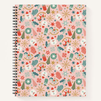 Carnet Noël Retro Pastel