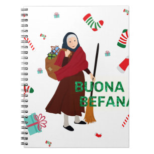 Carnet noël sorcière buona Befana