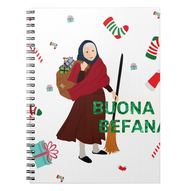 Carnet noël sorcière buona Befana (Devant)