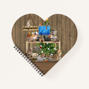 Carnet Noël - Travailler à la maison avec mes chats