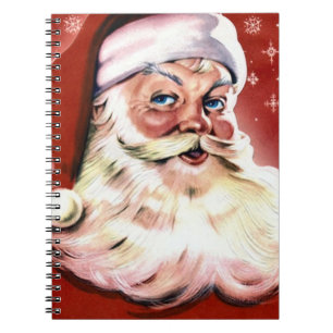 Carnet Noël vintage de Père Noël