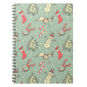 Carnet Noël vintage de style