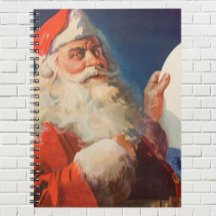 Noël vintage, Père Noël Liste des gentils et des m