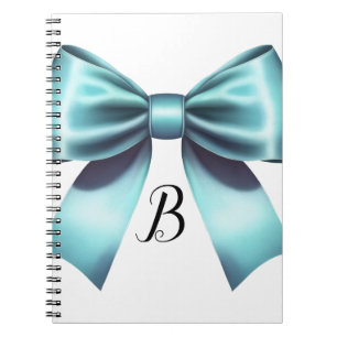 Carnet Nœud Bleu Turquoise Élégant Mariage Shower de Mari