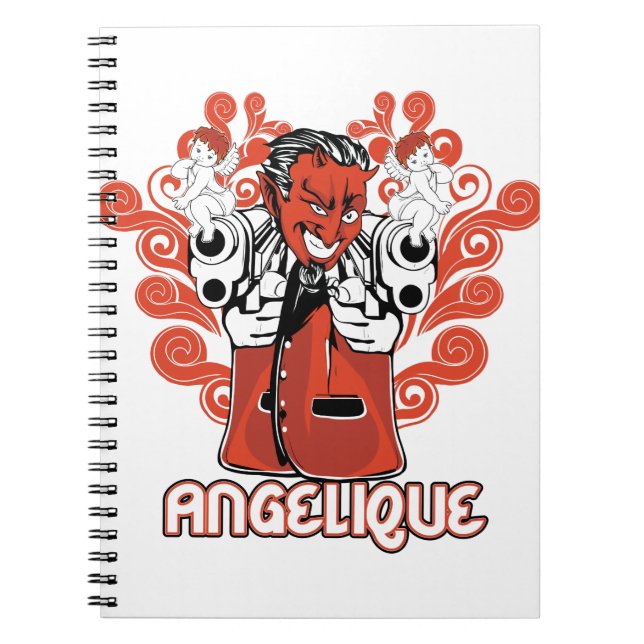 Carnet noir angélique (Devant)