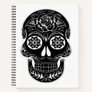 Carnet Noir & Blanc Crâne Sugar Ordinateur portable pers