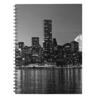 Carnet Noir Blanc New York City Skyscapants Silhouette