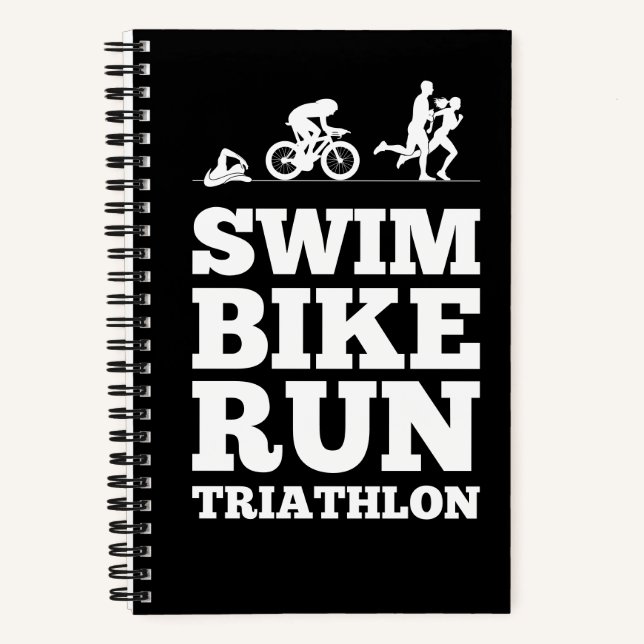 Carnet Noir ・ Course à vélo de natation Triathlon Motivat (Recto)