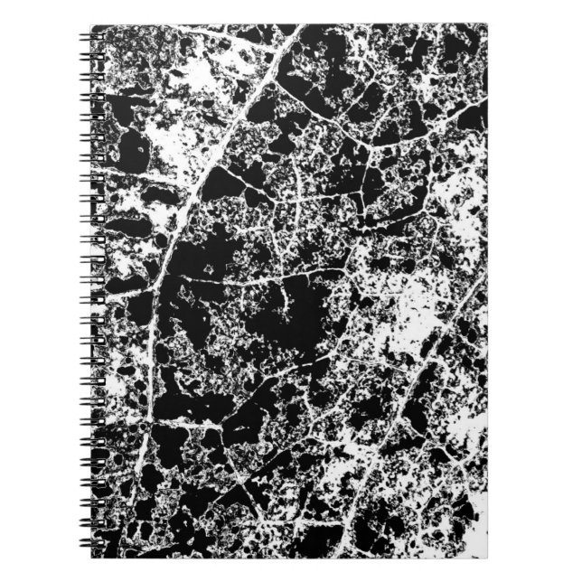 Carnet noir et blanc Abstrait (Devant)