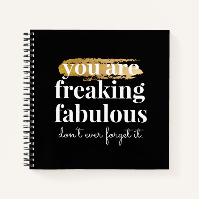 Carnet Noir et blanc grand ami à la mise en oeuvre modern (Devant)