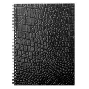 Carnet Noir lisse : Cuir Texture Élégance