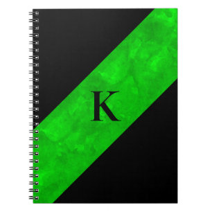 Carnet noir monogramme